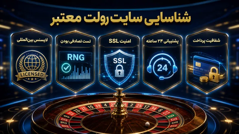 معیارهای شناسایی سایت رولت آنلاین معتبر